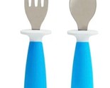 Munchkin Raise Toddler Fork and Spoon Set, 12+ Months, BPA Free, Blue - $8.95