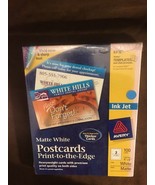 Avery Matte White Inkjet Postcards Matte 8386 100 4x6 Cards New Sealed - $205.18 MXN