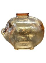 Vintage Anchor Hocking Carnival Style Glass Break to Open Piggy Coin Bank - $21.24