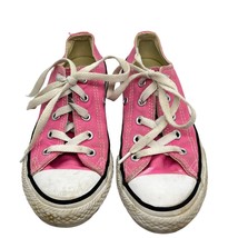 Converse Pink Low Top Sneakers Sz 13 Little Girls Style #3J238 - £13.59 GBP