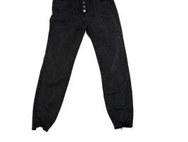 Women&#39;s KanCan Button Fly Jeans Size 13/30 Black Jeans Raw Hem - $271.53 MXN