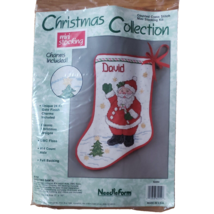 Christmas Stocking Kit Counted Cross Stitch Santa Claus 24k Mini Charmables - £13.11 GBP