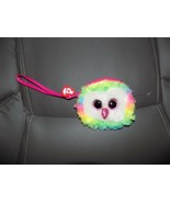 TY 5&quot; Beanie Boos OWEN Owl Fashion Wristlet Coin Purse Strap NWOT - $16.20