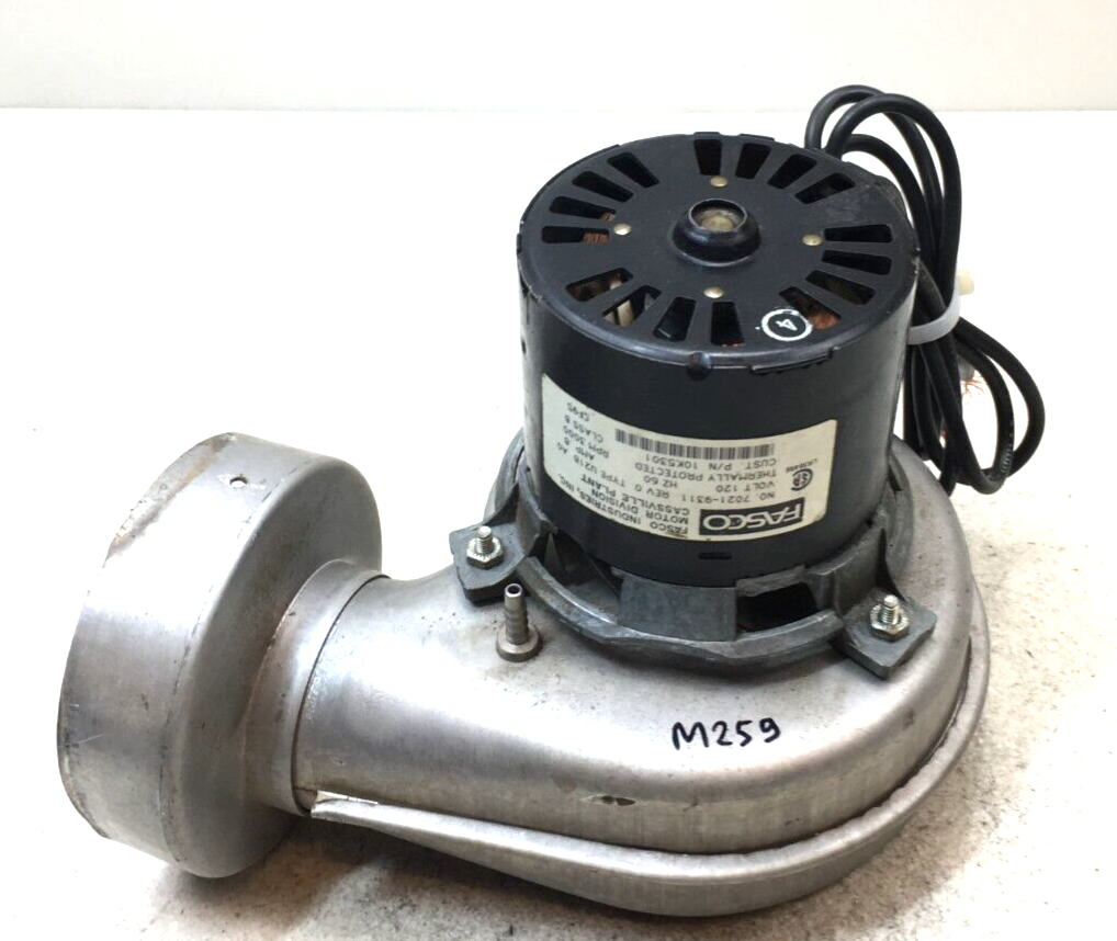 FASCO 7021-9311 Draft Inducer Blower Motor 10K5301 120V 3000 RPM used  #... - $70.00