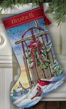 Gold CollectionCounted Cross Stitch Kit 16 Long-Christmas Sled Stocking 16 Ct. - $117.32 CAD