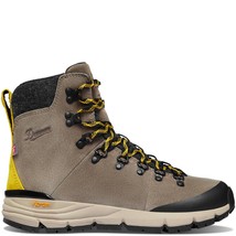 Danner women&#39;s arctic 600 side-zip insulated 200g boot in Driftwood/Yellow - £121.09 GBP