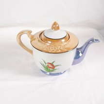 Lusterware Tea Pot Floral Japan Ceramic Vintage - £16.31 GBP