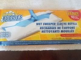 Scrub Buddies Fits Swiffer Sweeper 10 pack-BRAND NEW-SHIPS SAME BUSINESS... - $18.69