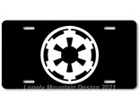 Star Wars Empire Inspired Art White on Black FLAT Aluminum Novelty Licen... - $17.99