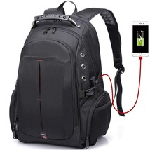 Men Women backpack 17inch laptop backpack USB charge waterproof 40L travel bag R - £61.67 GBP