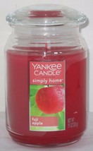 Yankee Candle Simply Home Large Jar Burns approx 100-150 hrs 19 oz FUJI APPLE - £29.54 GBP