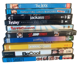 Comedy Movie 10 Pc DVD Lot: Friday, Pee Wee, John Travolta, Jackass, The Jerk - £15.56 GBP