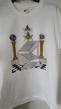 Masonic Freemason short sleeve T-shirt 2B1ASK1 White Freemason Fraternit... - $20.00