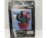  Bucilla Needlepoint Kit Cactus Key Chain Plastic Canvas 4&quot; Sealed Vinta... - $13.89