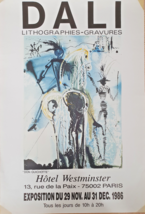 Salvador Dali - Affiche Originale D&#39;exposition - Poster - Don QUICHOTTE- 1986 - £104.70 GBP