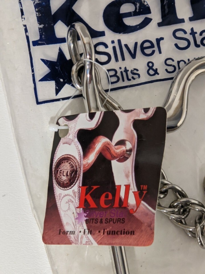 KELLY Stainless Steel Show Bit 5 1/4" Mouth Silver Star Horse Pin-
show origi... Item image 4
