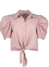 Bishop + Young rosetta tie front top in ANISE - size S - $55.44