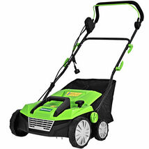 15 Inch 13 Amp Electric Scarifier with Collection Bag and Removable Blad... - $169.39