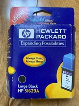 HP Large Black Ink Printer Cartridge 51629A Inkjet Scanner Copier Fax Exp 2/2000 - £11.19 GBP