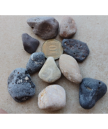 10 Mix Shape Size Beach Natural Pebbles Stone Rock without holes from Is... - £2.94 GBP