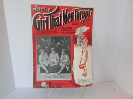 JUST A GIRL THAT MEN FORGET BALLAD SHEET MUSIC 1923 CHUNG HWA THREE - $73.13 MXN