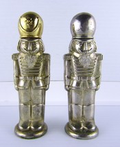 Vintage Godinger Silver Treasures Art Nutcracker Salt &amp; Pepper 4&quot; Shakers  1994  - £8.66 GBP