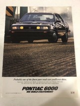 1985 Pontiac 6000 Vintage Print Ad Advertisement pa14 - $7.91