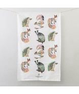 Woodland Animals Made in UK Cotton Kitchen Tea Towel Collectible Fox Hed... - £13.97 GBP