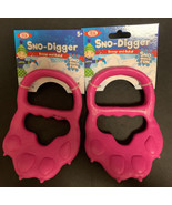 Sno-Digger Snow Sand Diggers Pink Ideal Scoop And Build Sno Much Fun Set Of 2