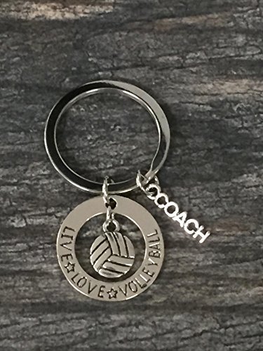 Volleyball Coach Gift- Volleyball Coach Keychain - Perfect Volleyball Gifts for  - $10.00