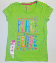 Hanes Girls Graphic T-Shirts Peace Love Sizes XS, S, M, Lg and XLg NWT - £5.46 GBP