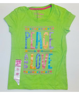Hanes Girls Graphic T-Shirts Peace Love Sizes XS, S, M, Lg and XLg NWT - £5.47 GBP