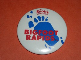 Knott&#39;s Berry Farms Bigfoot Rapids Vintage Pinback Button - €13,02 EUR