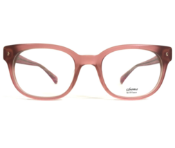 Sama Eyeglasses Frames EM M-VINTAGE ROSE Matte Clear Pink Square 48-19-137 - £110.64 GBP
