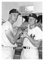 Mickey Mantle And Roger Maris New York Yankees 5X7 B&amp;W Photo - £6.65 GBP
