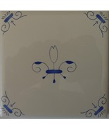 Blue and White Tile Delft Style Oxen wall tile  - £6.28 GBP