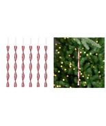 8&quot; 6ct Red and White Candy Swirl Christmas Ornaments  - €19,70 EUR