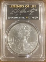 2021 American Silver Eagle- PCGS- MS70- T2- First Production- Edgar Mart... - £129.84 GBP
