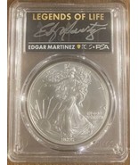 2021 American Silver Eagle- PCGS- MS70- T2- First Production- Edgar Mart... - £123.30 GBP