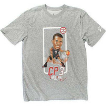 Jordan Mens Cp Trading Card T-Shirt Size Medium Color Grey Multi - $39.17