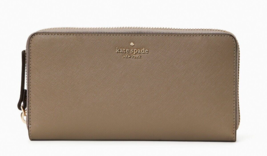 New Kate Spade Laurel Way Neda Large Wallet Saffiano Leather Thunder Cloud - £59.73 GBP