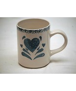 My Heart Gibson Designs 4&quot; Coffee Cup Chocolate Mug Sponged Blue Heart S... - £7.11 GBP