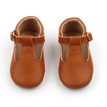 Soft-Sole Baby Mary Jane Starbie Baby Shoes Brown Baby Shoes Toddler Shoes - £15.75 GBP+