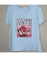 Vogue Graphic Light Blue Women&#39;s Tee - $216.09 MXN