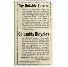 Columbia Bicycles 1894 Advertisement Victorian Pope Bike Notable Success ADBN1u - £11.57 GBP