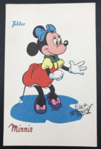 Vintage 1950s Walt Disney Tobler Chocolates Minnie Mouse Postcard France - $18.53