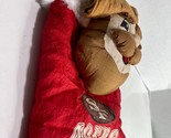 San Francisco 49ers VINTAGE Christmas Stocking w/ Plush SOURDOUGH SAM Ma... - $39.95