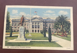 Vintage Phoenix Arizona AZ State Capital Building Postcard c1937 - £11.63 GBP