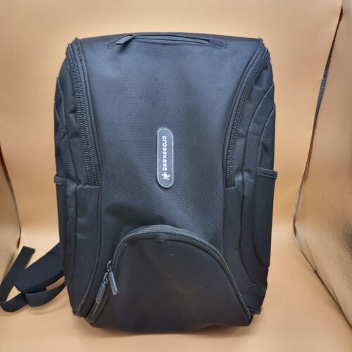 Crosskase Ultra Laptop Backpack Bag Black Padded Sturdy Heavy Duty - £18.02 GBP
