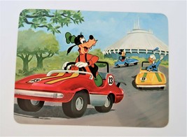 Vtg Walt Disney Postcard Motor Mania 1979 Goofy Donald Duck Mickey Ephemera - £7.85 GBP